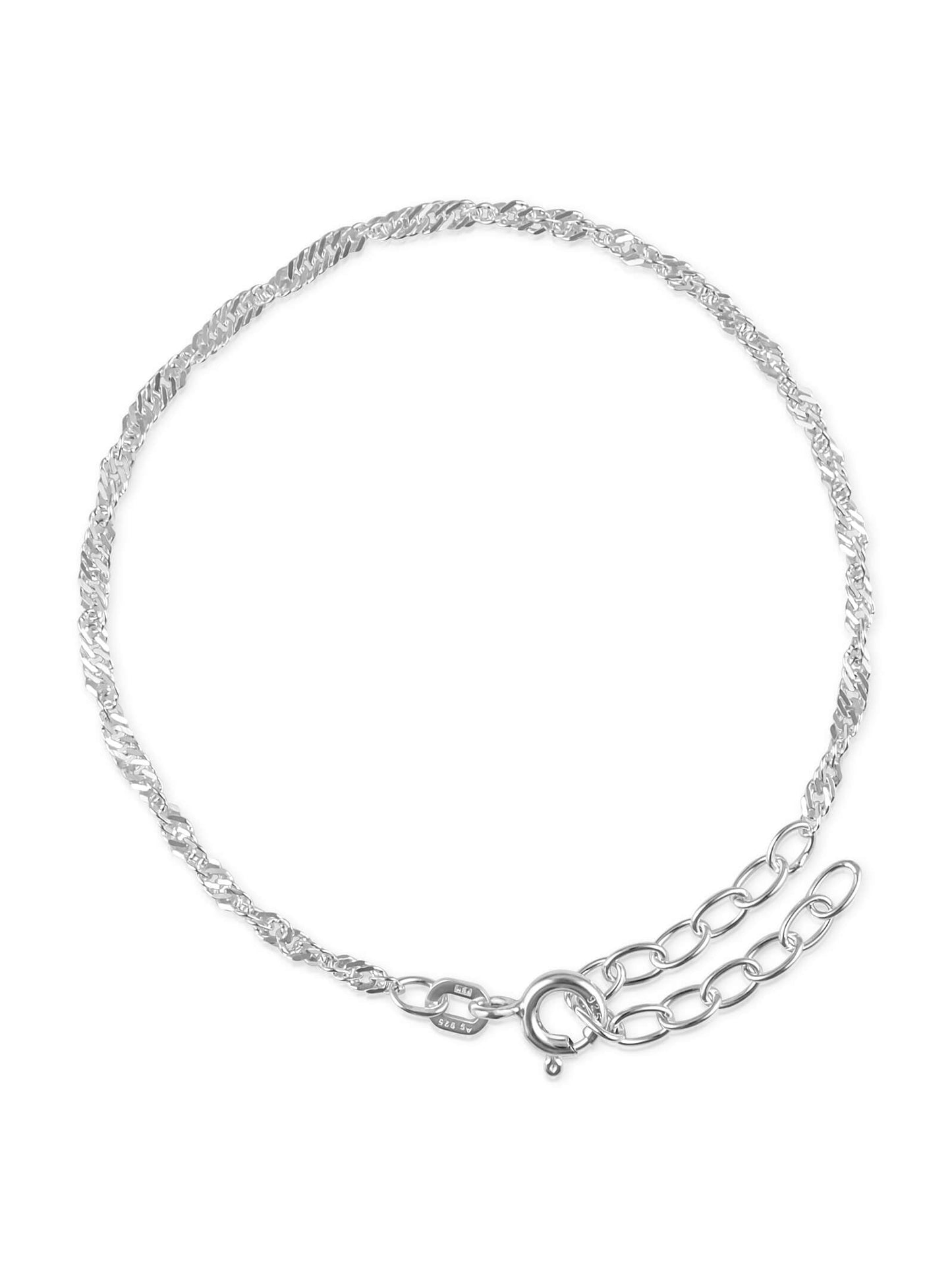 Armband Singapurkette SINGAPORE Elegant Silber-0